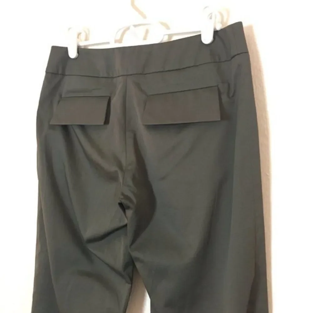 Ulla Johnson Pants Womens Size 2 28x34 Green 100% Cotton Mid Rise Flare Leg
